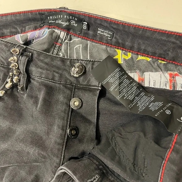 00s archive PHILIPP PLEIN SKULL denim